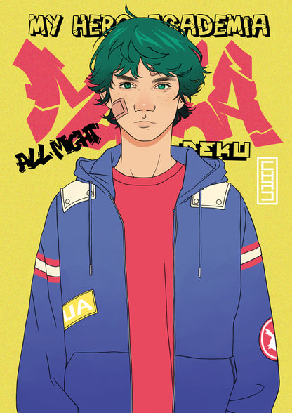 Deku Graffiti Print