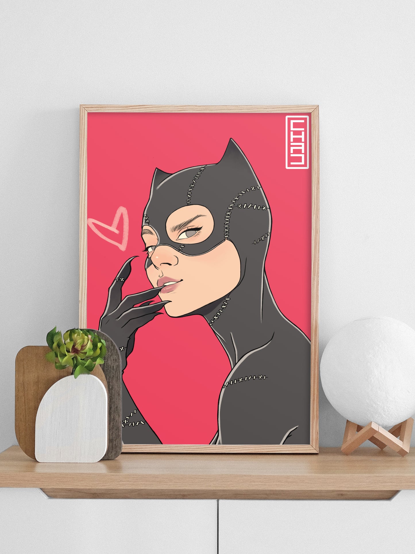 Catwoman Red Print